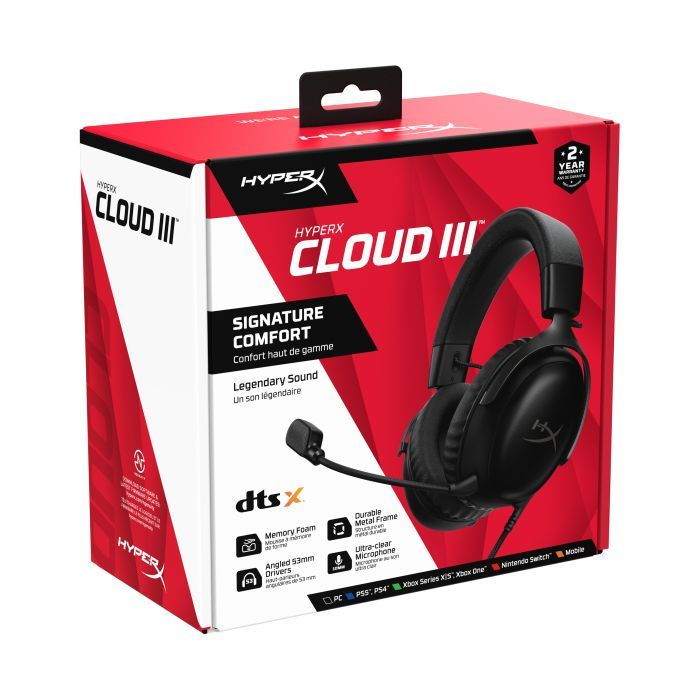 Наушники HyperX Cloud III Black (727A8AA) изображение 9