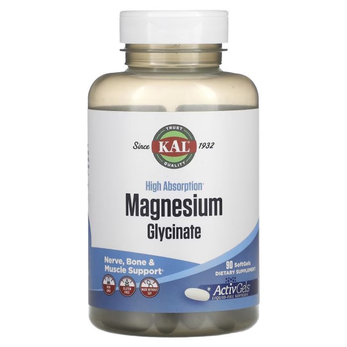 Минералы KAL Магний Глицинат высокой усваиваемости, 315 мг, High Absorption M (CAL-61879)
