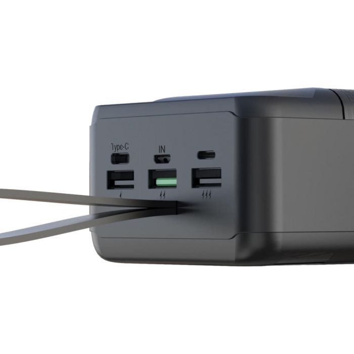 Батарея універсальна XO 60000mAh, PD/18W, QC3.0/22.5W, flashlight, Input(Micro,Type-C,Lightning), Output(3*USB,Type-C) (XO-PR159 / 29210) зображення 3