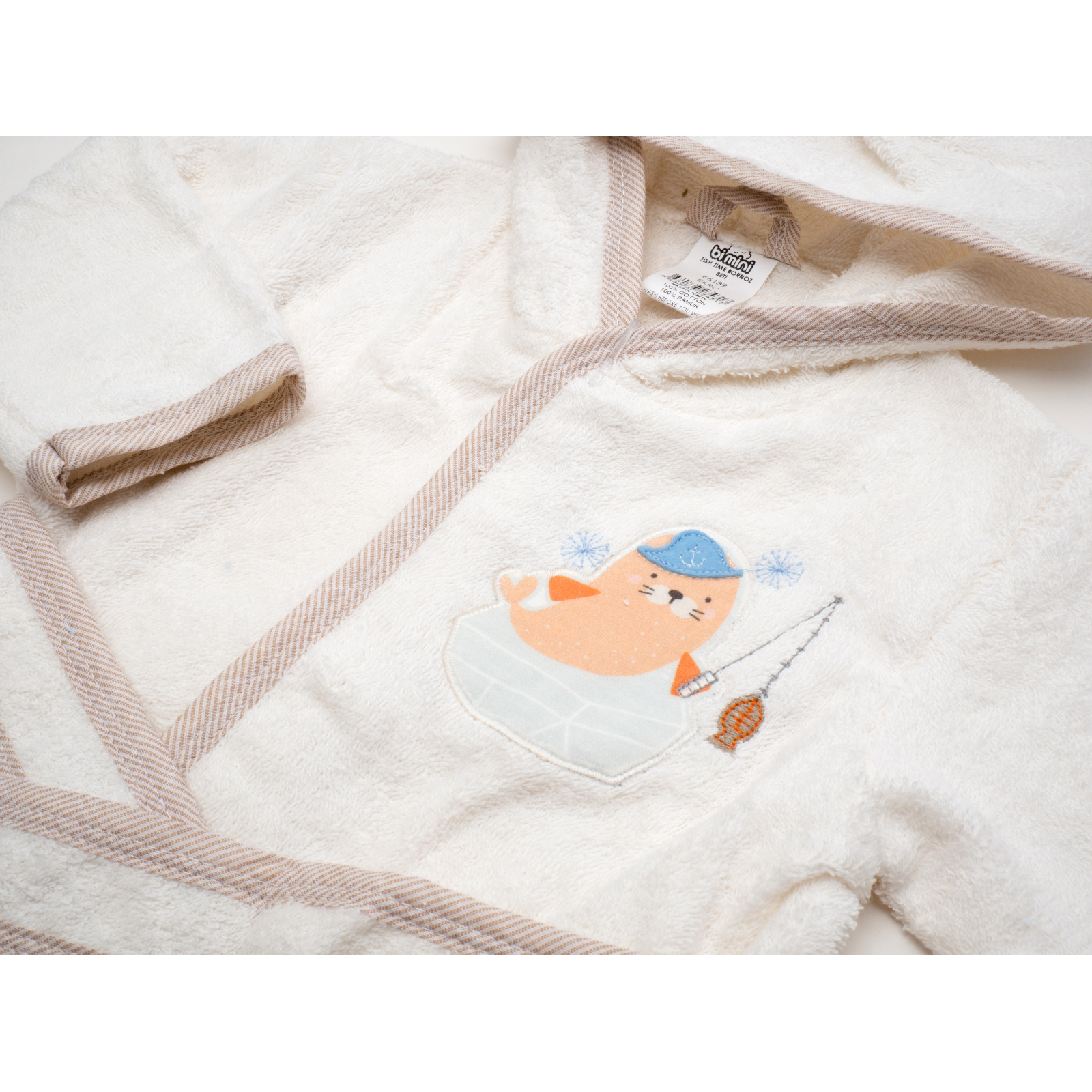 Дитячий халат Bibaby махровий (66189-86-cream) зображення 4