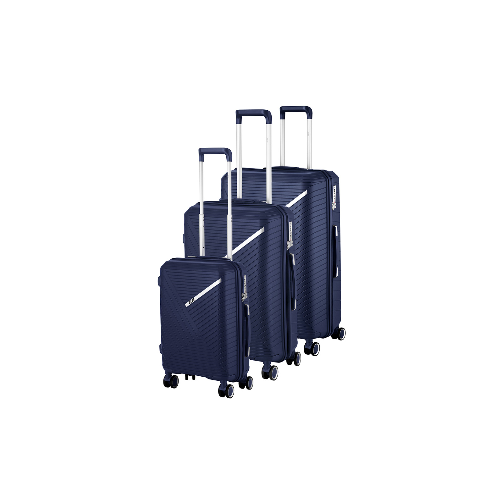 Набір валіз 2E Sigma (L+M+S) темно-синій (2E-SPPS-SET3-NV) зображення 3