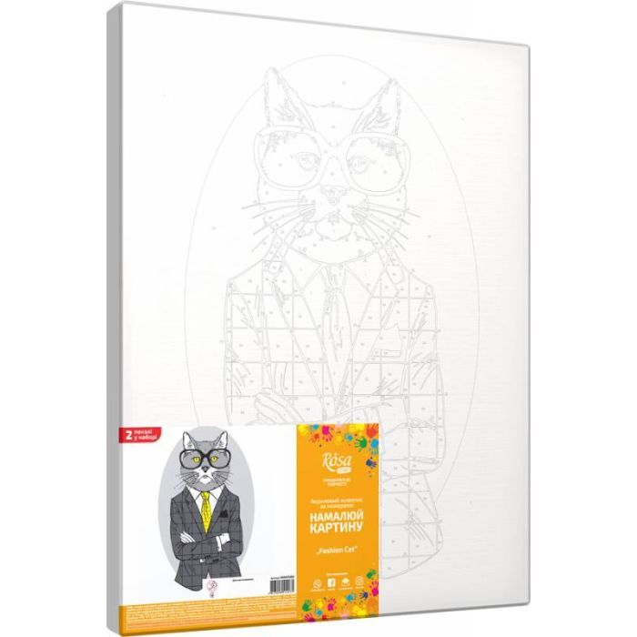 Картина по номерам Rosa Start Fashion Cat 35 х 45 см (N00013266) (4823098514275) изображение 2