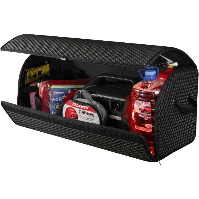 Сумка-органайзер EVAtech L-PRO 32x75x30 см. Ромб черный с черным кантом (BS13641OL3RBB) изображение 4