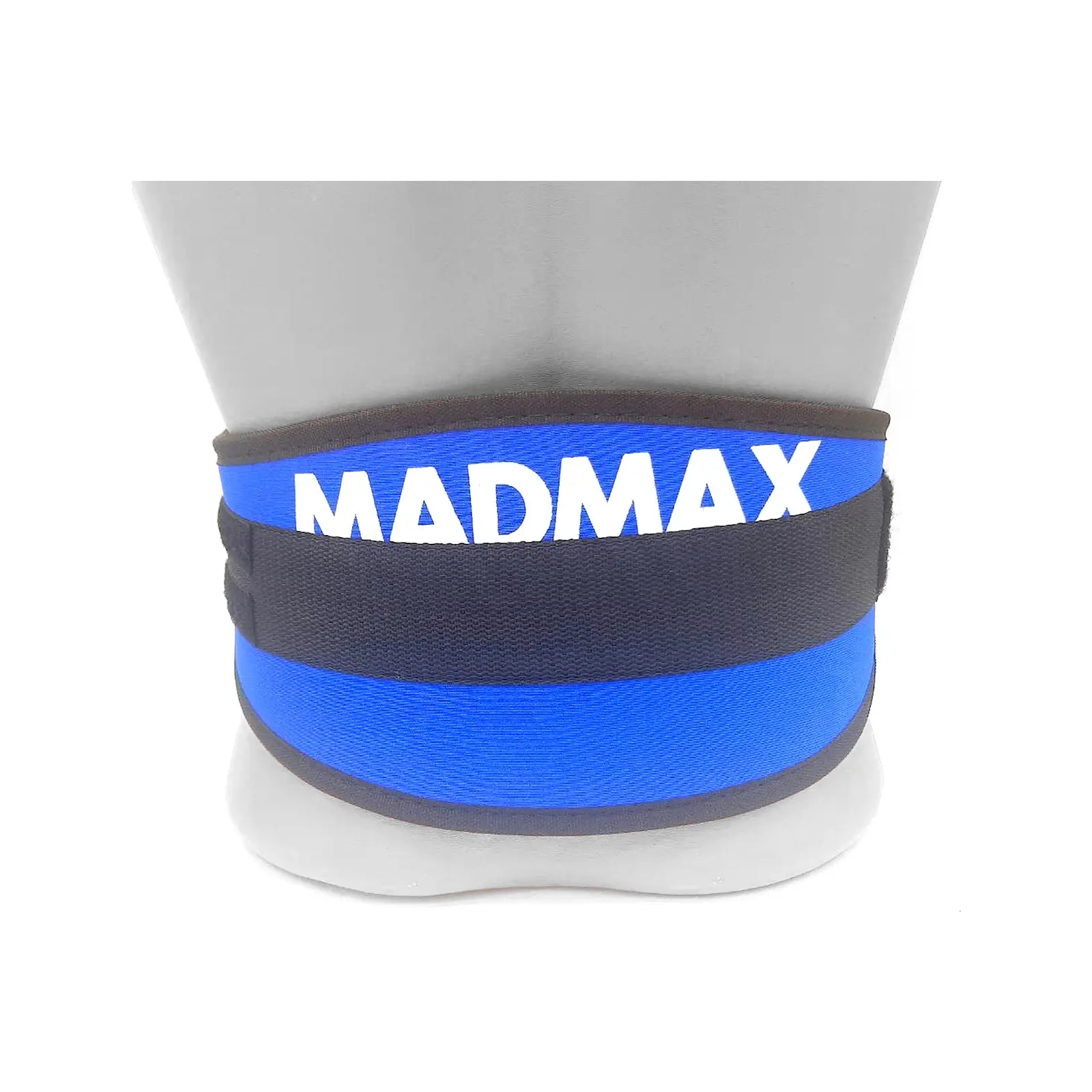 Атлетический пояс MadMax MFB-421 Simply the Best неопреновий Blue L (MFB-421-BLU_L) изображение 9