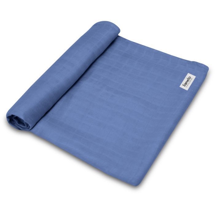 Пеленки для младенцев Lionelo Bamboo Swaddle Blue Denim (LO-BAMBOO SWADDLE BLUE DENIM) изображение 2