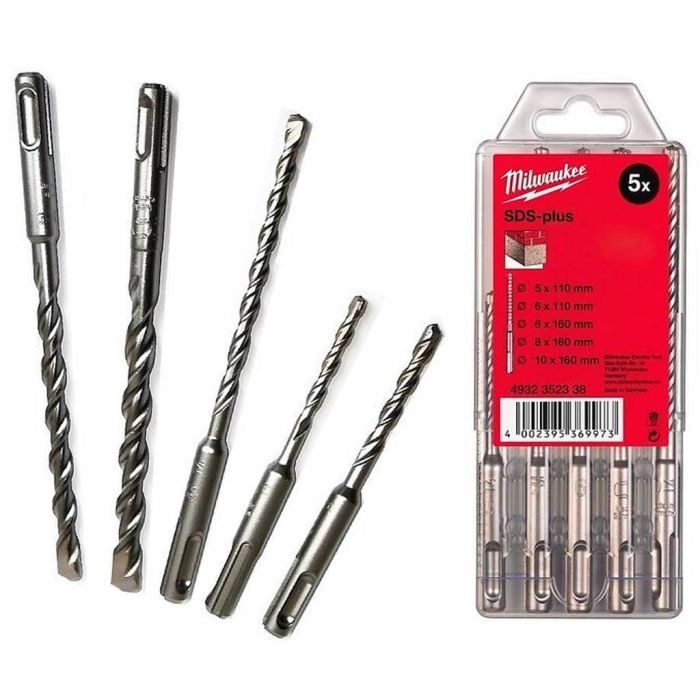 Набор буров Milwaukee SDS-PLUS M2 5шт (4932352338)