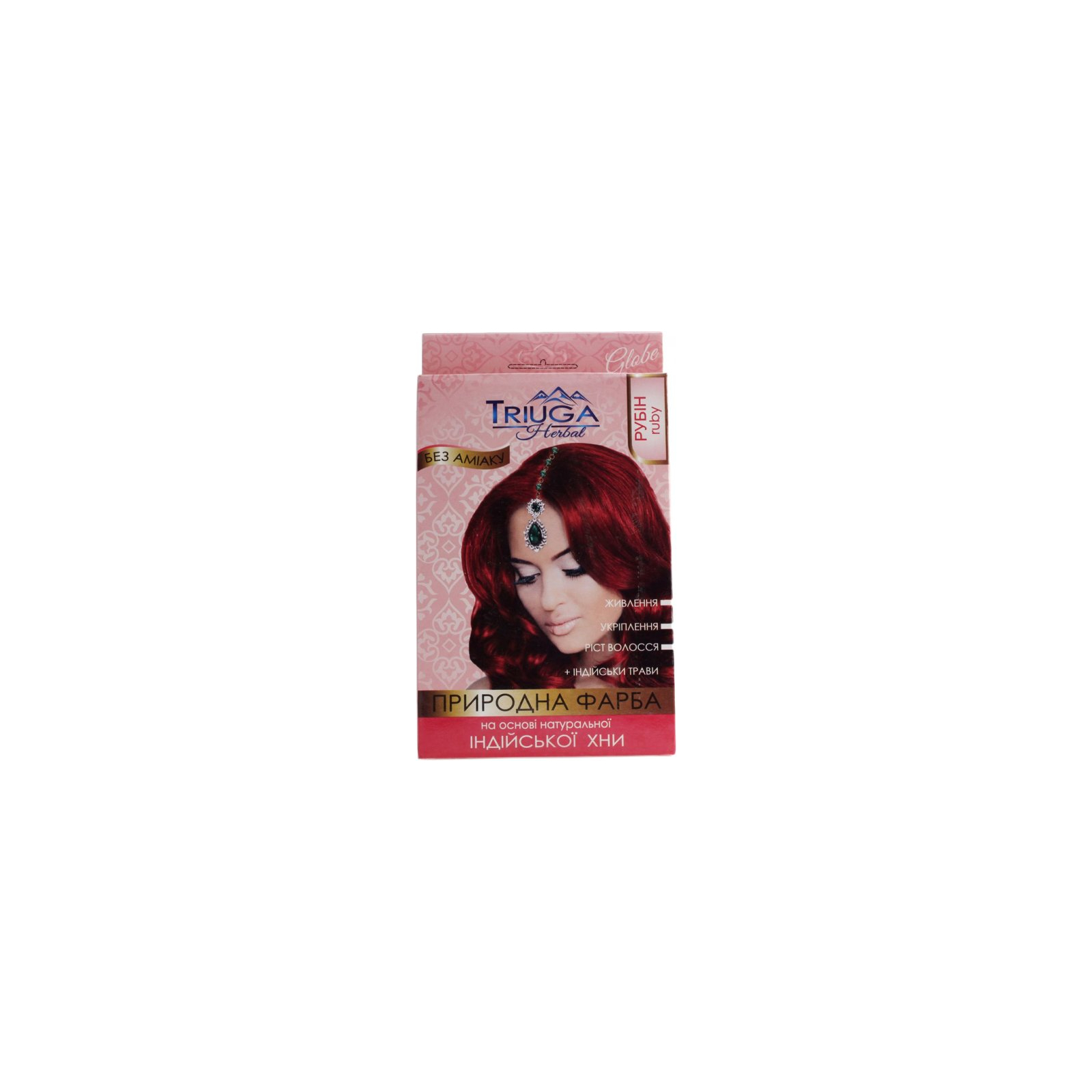 Фарба для волосся Triuga На основі натуральної індійської хни Рубін 25 г (8908003544168)