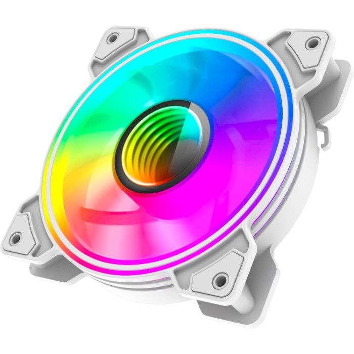 Кулер для корпуса Gamemax Dual Ring Infinity WH изображение 4