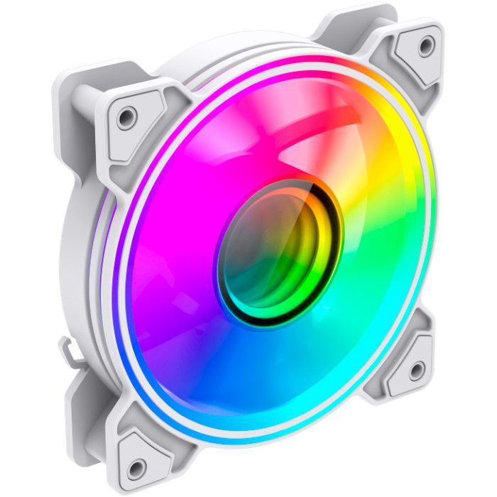Кулер для корпуса Gamemax Dual Ring Infinity WH изображение 5