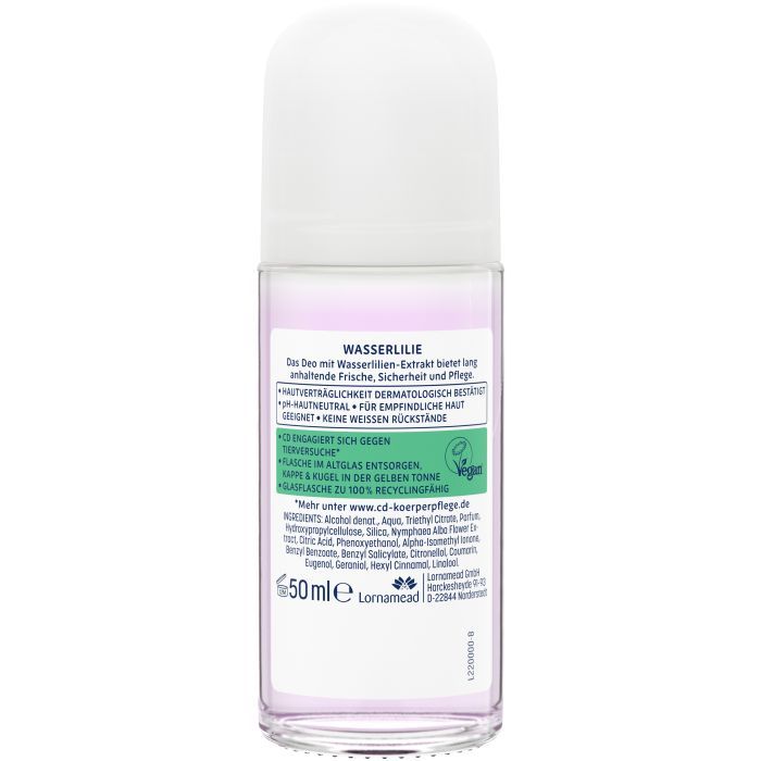 Дезодорант CD Водяна Лілія Кульковий 50 мл (5014697017086) зображення 2
