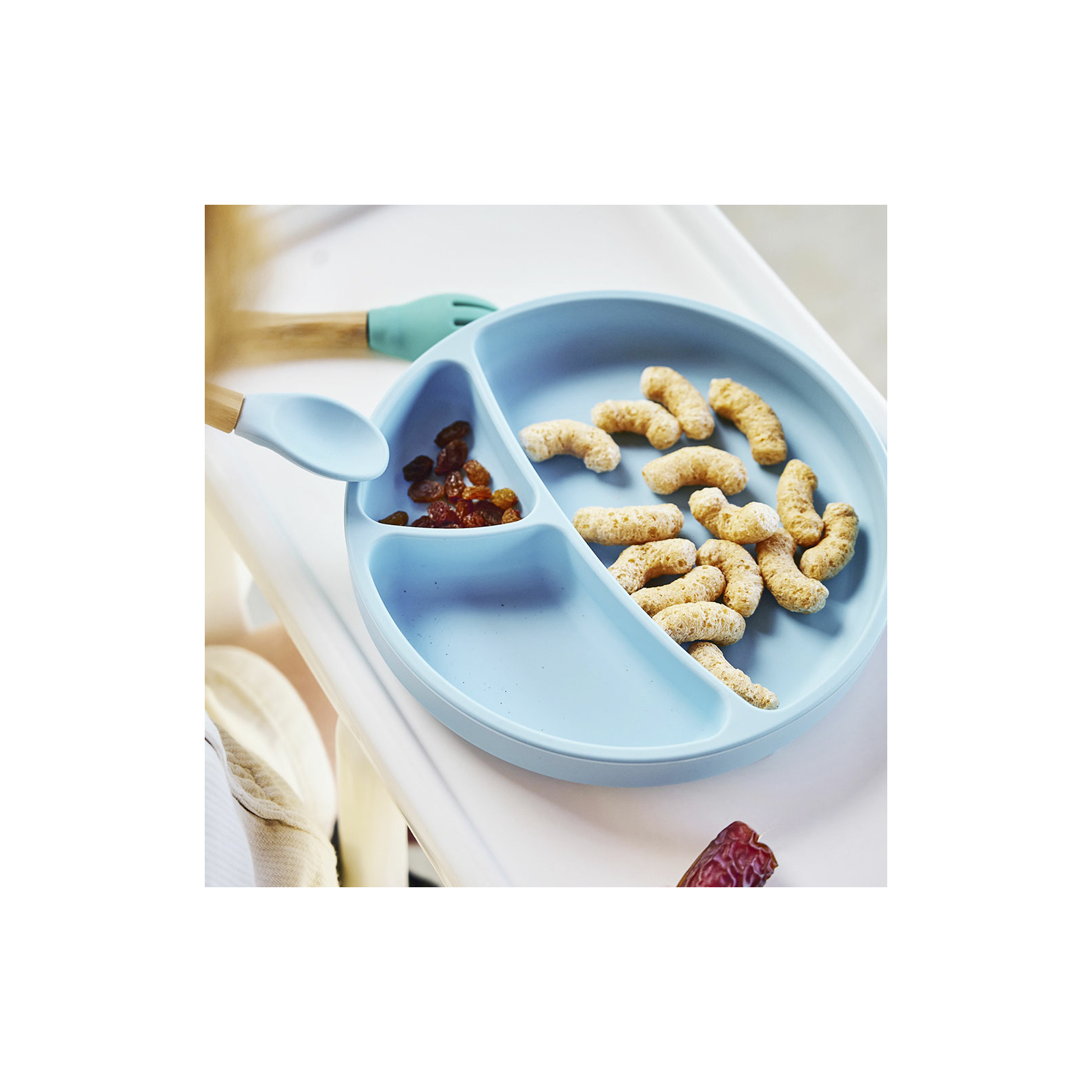 Тарелка детская MinikOiOi Portions секционная Mineral Blue (101050003) изображение 8