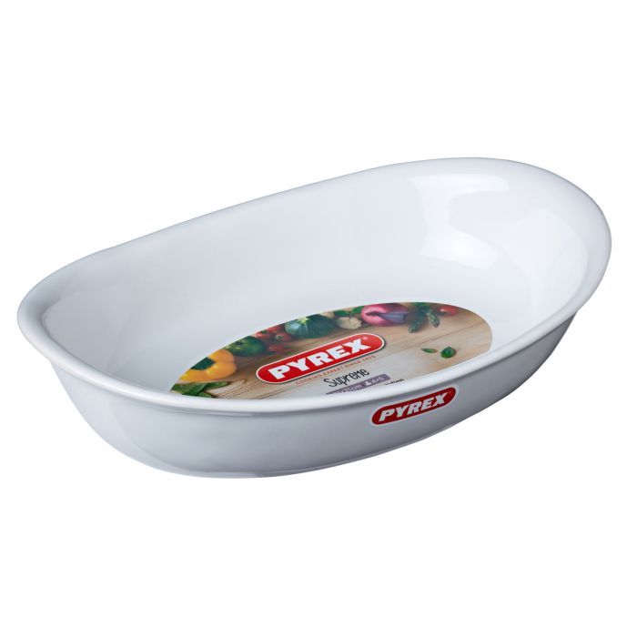 Форма для выпечки Pyrex Supreme white овальна 31 х 21 см (SU31OR1/7246) изображение 2 Форма для выпечки Pyrex Supreme white овальна 31 х 21 см (SU31OR1/7246) изображение 2