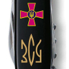 Нож Victorinox Huntsman Army 91 мм Чорний Емблема ЗСУ + Тризуб ЗСУ золотий (1.3713.3_W1015u) изображение 2