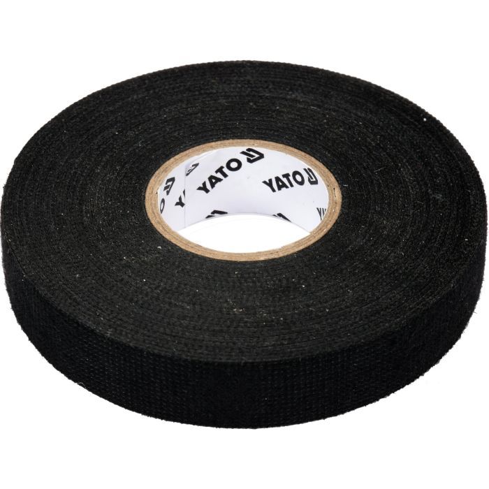 Ізоляційна стрічка Yato тканева, 25м х 19мм, чорна (YT-81501)