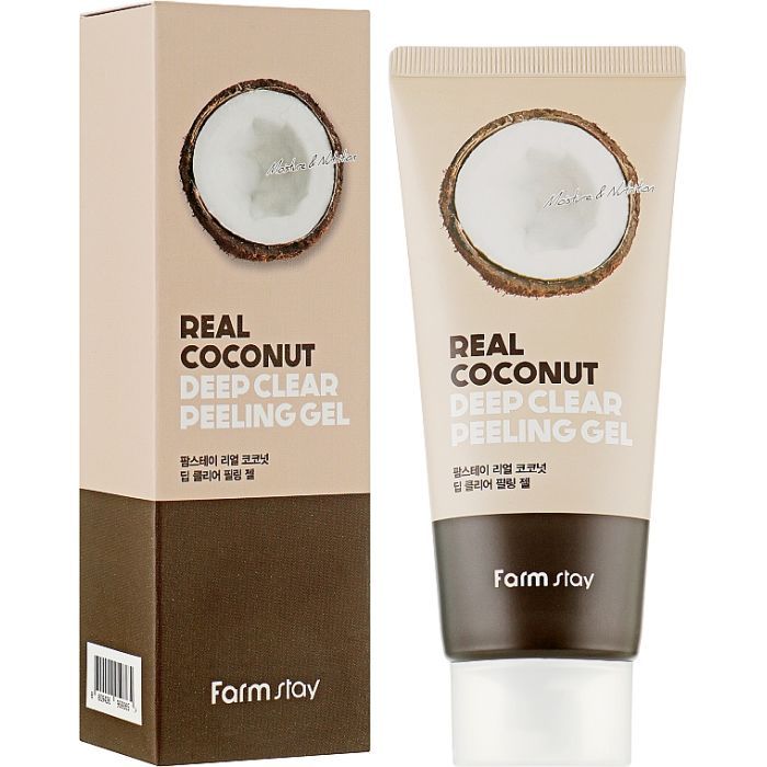 Пилинг для лица FarmStay Real Coconut Deep Clear Peeling Gel С кокосовым маслом 100 мл (8809809800987) изображение 2