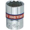 Головка торцевая KING TONY 1/4" 9/32" 12-гранная дюймовая (233009S)