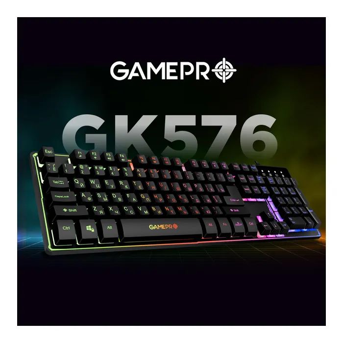Клавиатура GamePro GK576 Nitro+ USB Black (GK576) изображение 5
