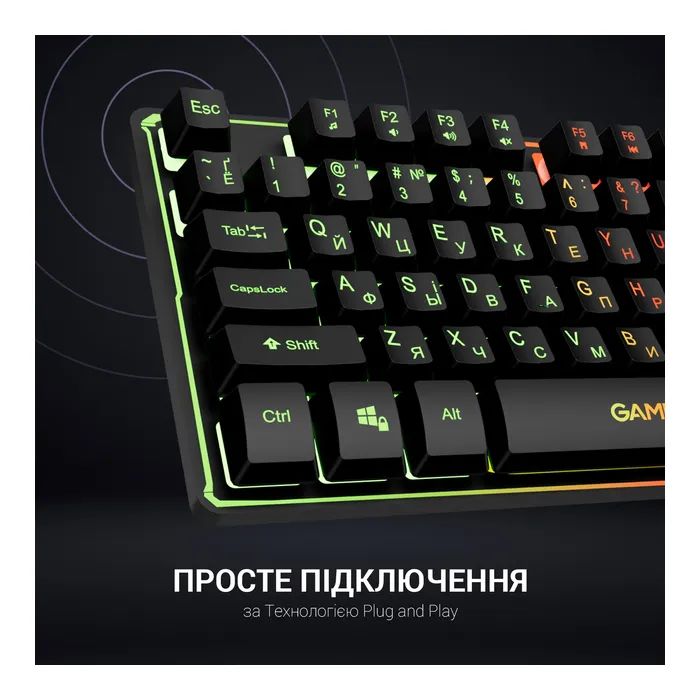 Клавиатура GamePro GK576 Nitro+ USB Black (GK576) изображение 8