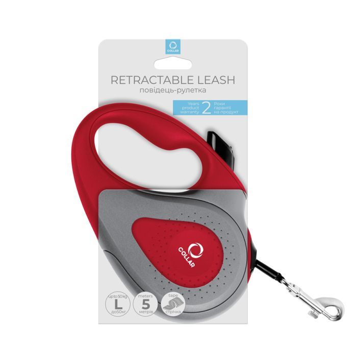Поводок для собак Collar лента L до 50 кг 5 м голубой (81262) изображение 3