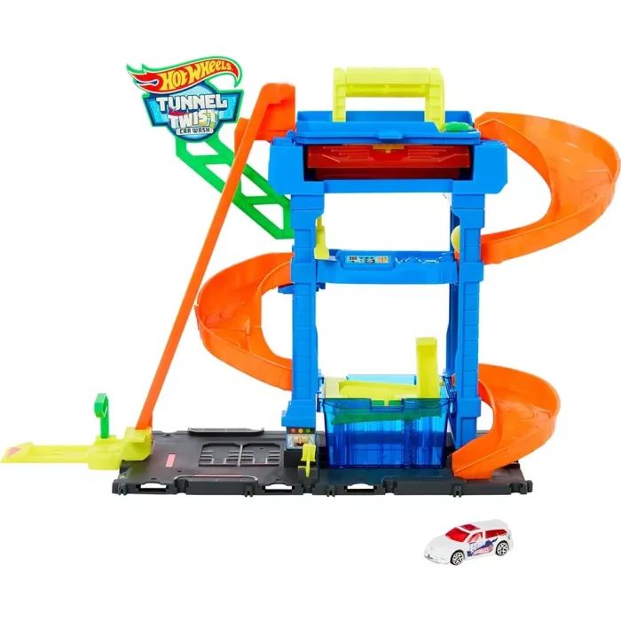 Автотрек Hot Wheels City Автомойка: Бешеные виражи (HTN80) изображение 2
