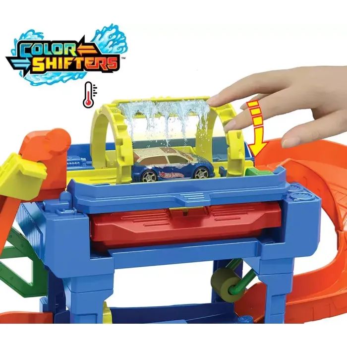 Автотрек Hot Wheels City Автомойка: Бешеные виражи (HTN80) изображение 4