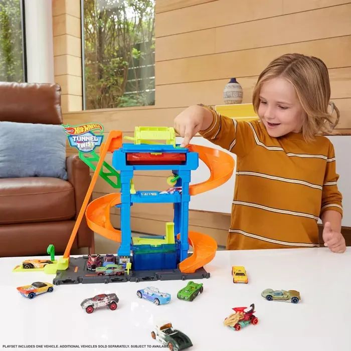 Автотрек Hot Wheels City Автомойка: Бешеные виражи (HTN80) изображение 6