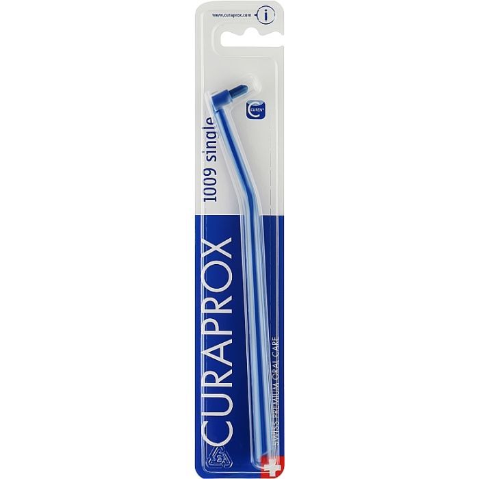 Зубная щетка Curaprox CS 1009 Single & Sulcular 9 мм Монопучковая Темно-синяя (CS 1009-01)