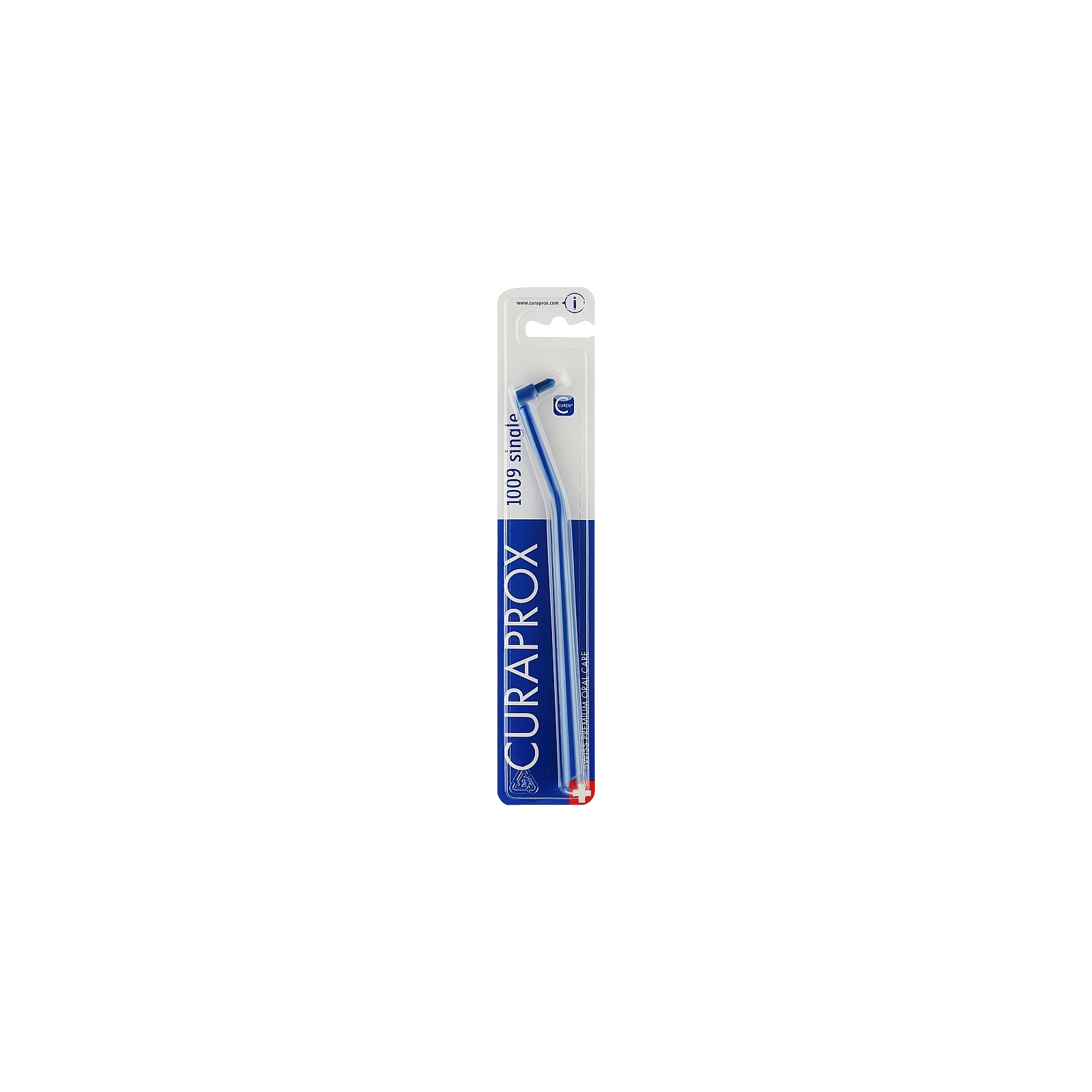 Зубна щітка Curaprox CS 1009 Single & Sulcular 9 мм Монопучкова Темно-синя (CS 1009-01)