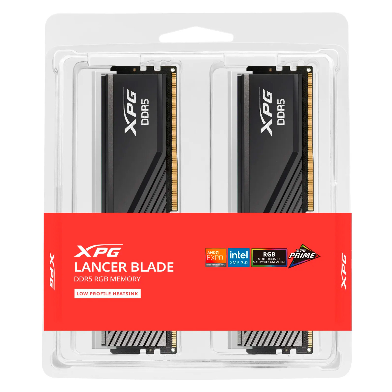 Модуль памяти для компьютера DDR5 32GB (2x16GB) 6000 MHz XPG Lancer Blade RGB Black ADATA (AX5U6000C3016G-DTLABRBK) изображение 4