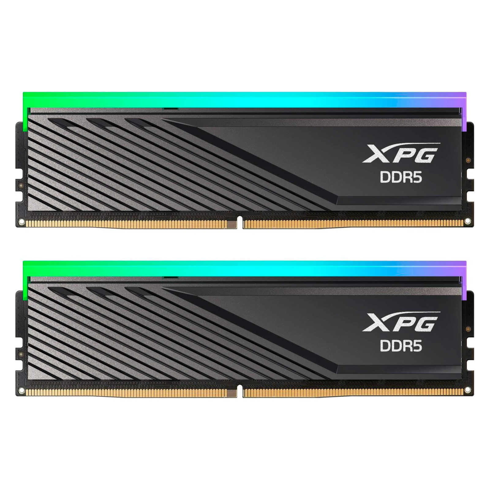 Модуль памяти для компьютера DDR5 32GB (2x16GB) 6000 MHz XPG Lancer Blade RGB Black ADATA (AX5U6000C3016G-DTLABRBK)