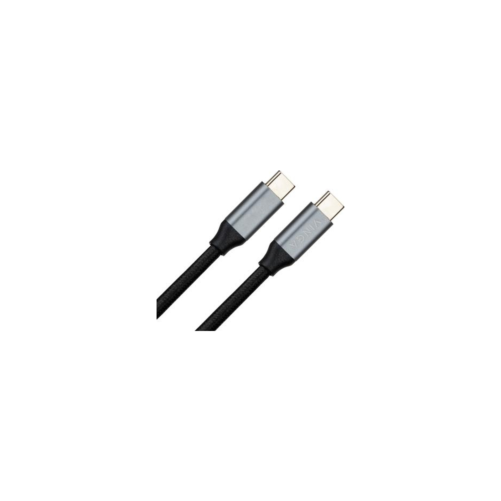 Дата кабель USB-C to USB-C 1.2m 100W Magnetic Nylon Vinga (VCDCTCM1.2B)
