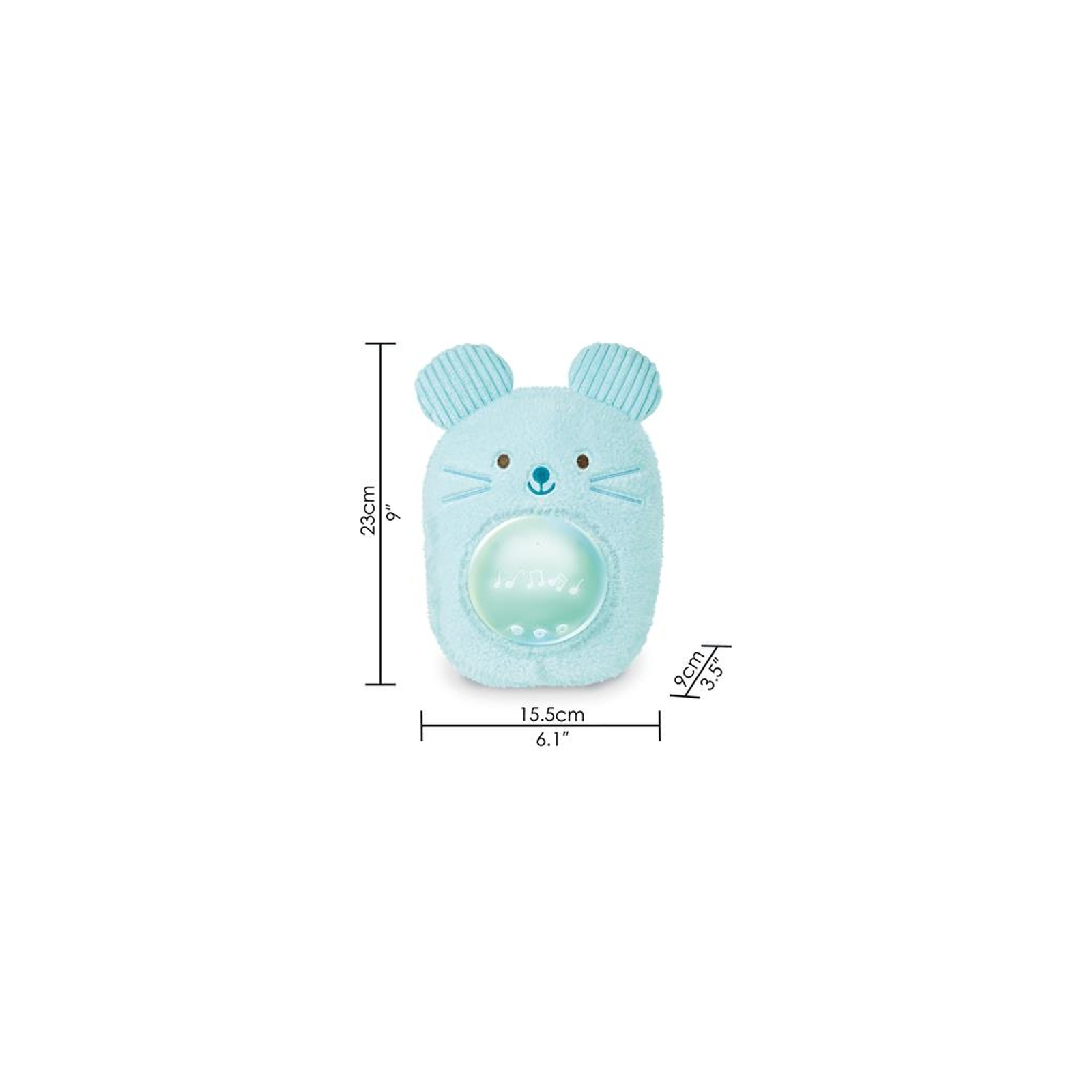 Нічник Hape Музична іграшка-нічник Мишеня блакитний (E0113) зображення 2