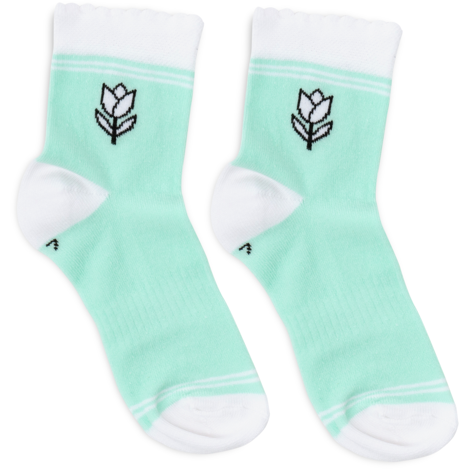 Шкарпетки дитячі BNM з квіточкою (M0C0101-1271-7G-white) зображення 3