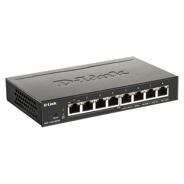Комутатор мережевий D-Link DGS-1100-08PV2 зображення 2