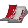 Носки Head Performance Sneaker 2 пари 791018001-070 Червоний/Сірий 39-42 (8718824742762)