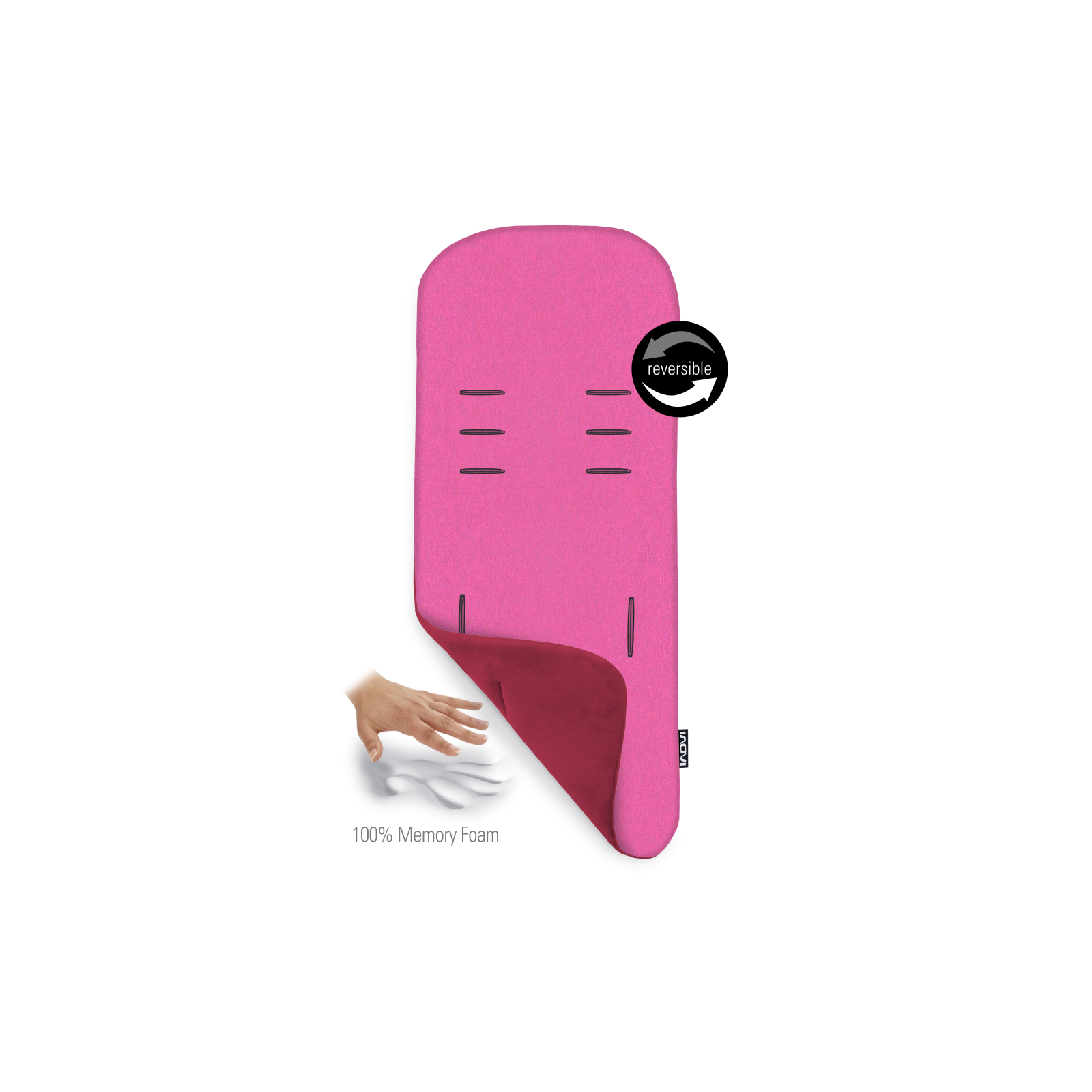Матрасик в коляску Maxi-Cosi Inovi Memory Foam Pink-Pink M (41201-215) изображение 3