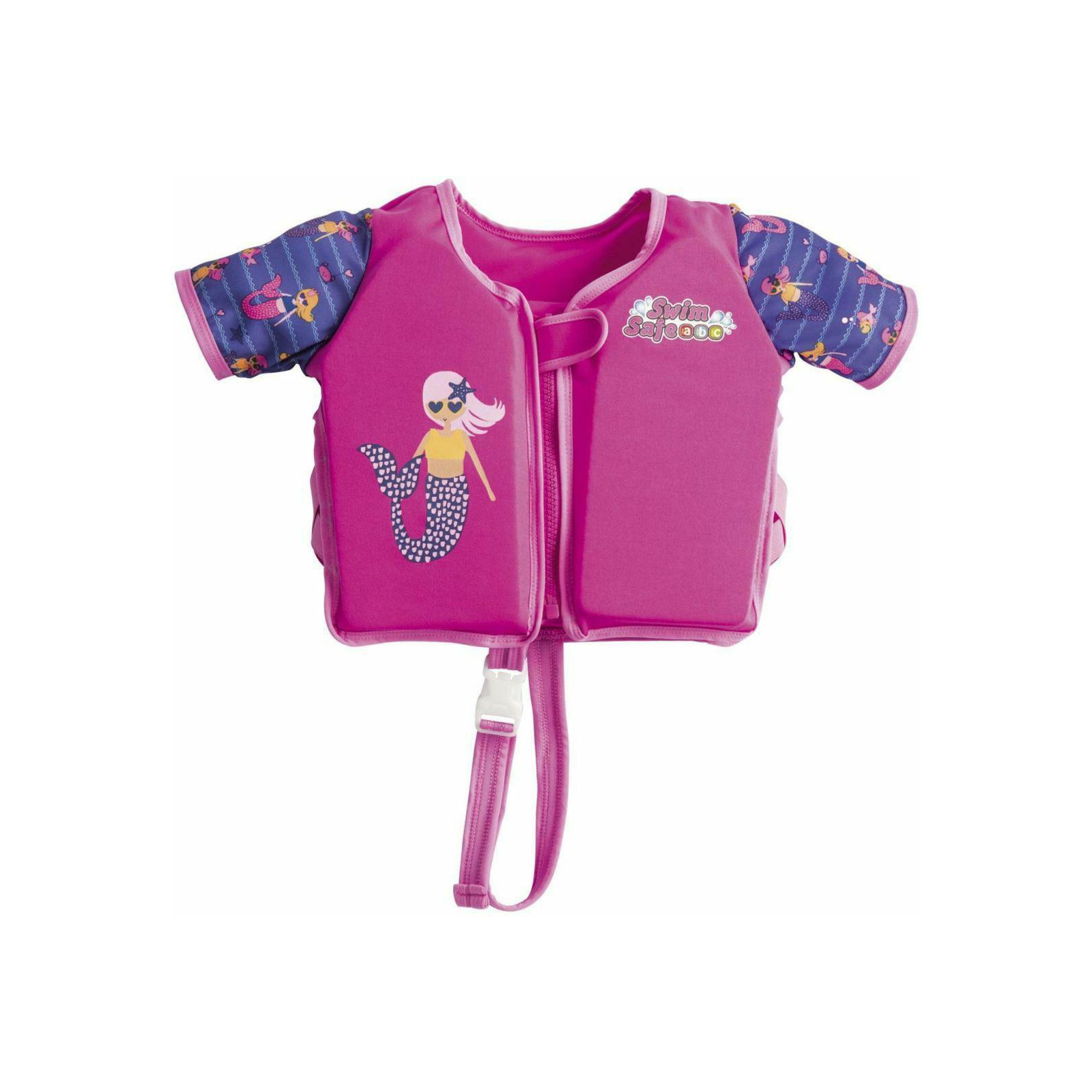 Жилет для купания Aqua Speed Swim Vest With Sleeves 32147-03 рожевий, синій Діт 18-30кг (6942138954630)