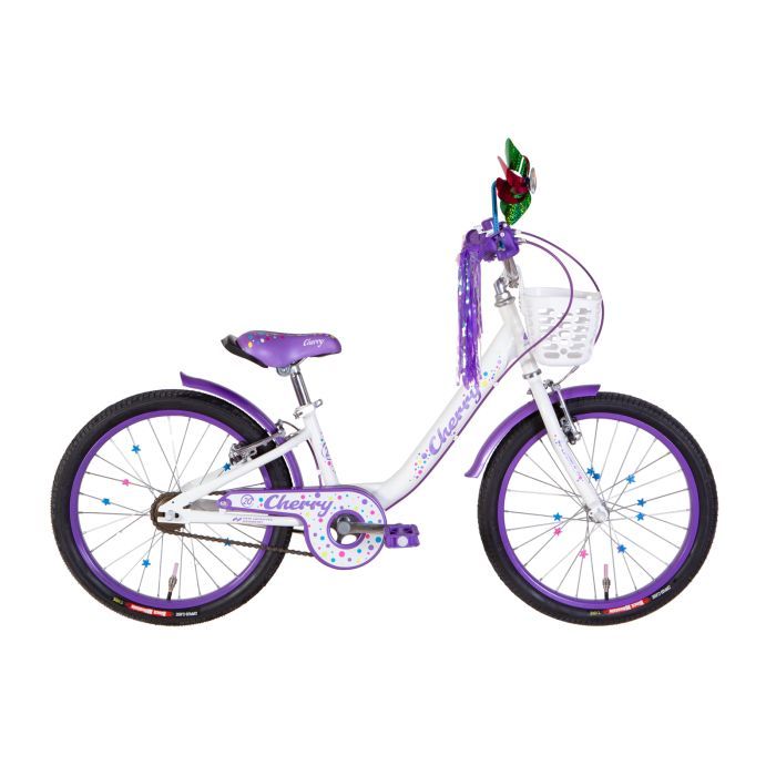 Велосипед Formula Cherry Vbr 20" 10" St 2024 Білий з бузковим (OPS-FRK-20-207)