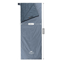 Спальный мешок Naturehike надлегкий Ultralight LW180 NH21MSD09 правий (15°C) p-p XL сіро-синій (6927595777978-R) изображение 2