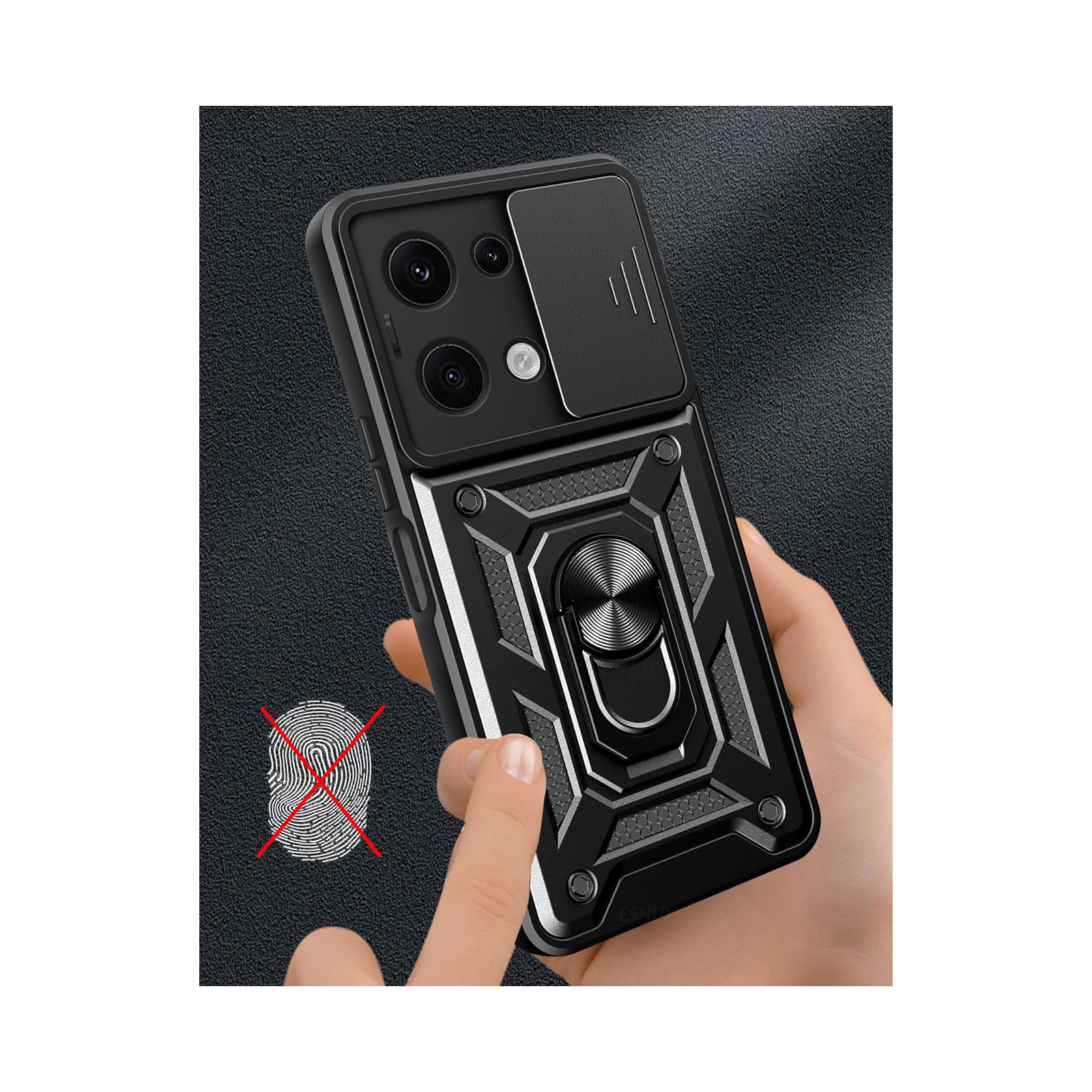 Чехол для мобильного телефона BeCover Military Xiaomi Redmi Note 13 5G Dark Green (711032) изображение 5
