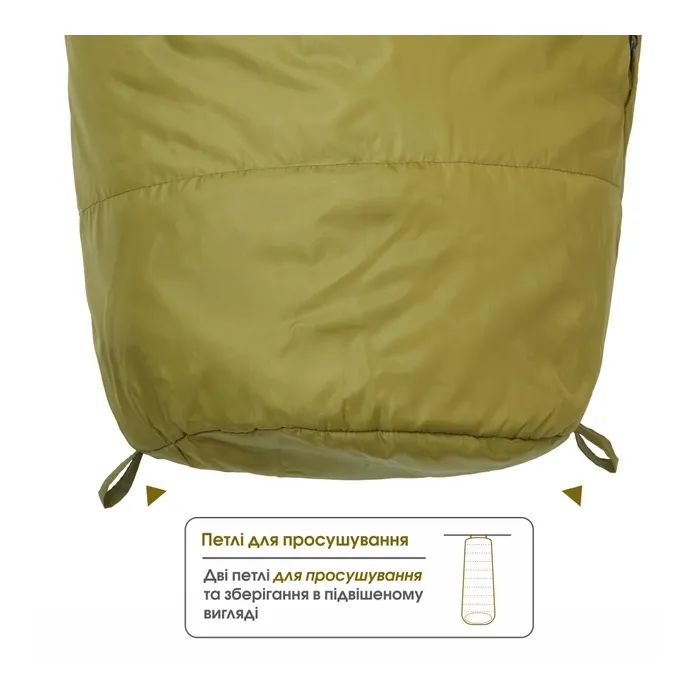 Спальний мішок Mousson RINGO R Olive (10163) зображення 9