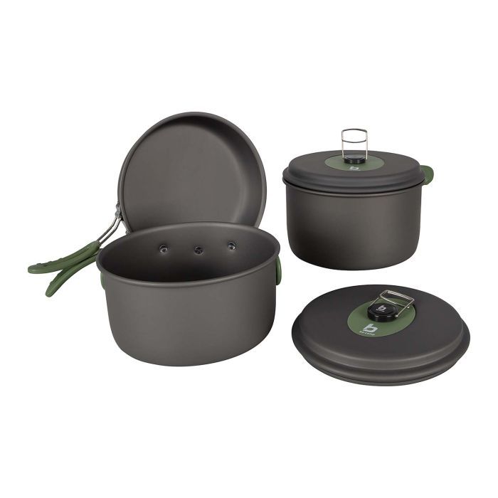 Набор туристической посуды Bo-Camp Explorer 3 Pieces Hard Anodized Grey/Green (2200239) изображение 9