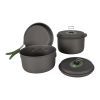 Набор туристической посуды Bo-Camp Explorer 3 Pieces Hard Anodized Grey/Green (2200239) изображение 9