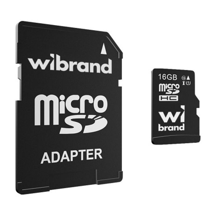 Карта памяти Wibrand 16GB microSD class 10 UHS-I (WICDHU1/16GB-A)