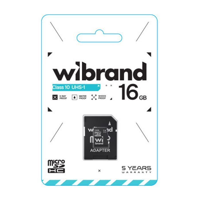 Карта памяти Wibrand 16GB microSD class 10 UHS-I (WICDHU1/16GB-A) изображение 2