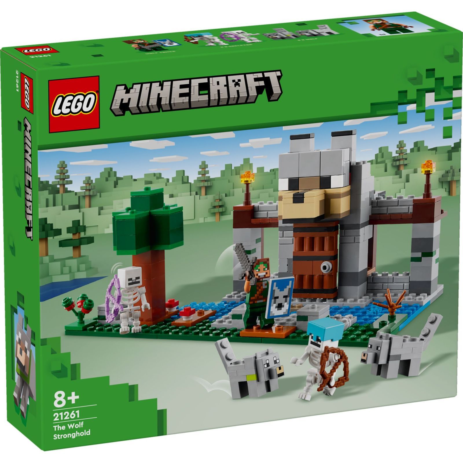 ᐈ Купить конструктор LEGO Minecraft Вовк із Цитаделі (21261) в