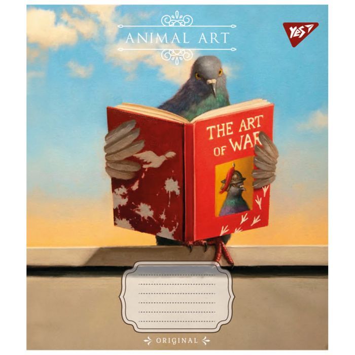Зошит Yes Animal art 24 аркушів клітинка (767010) зображення 3