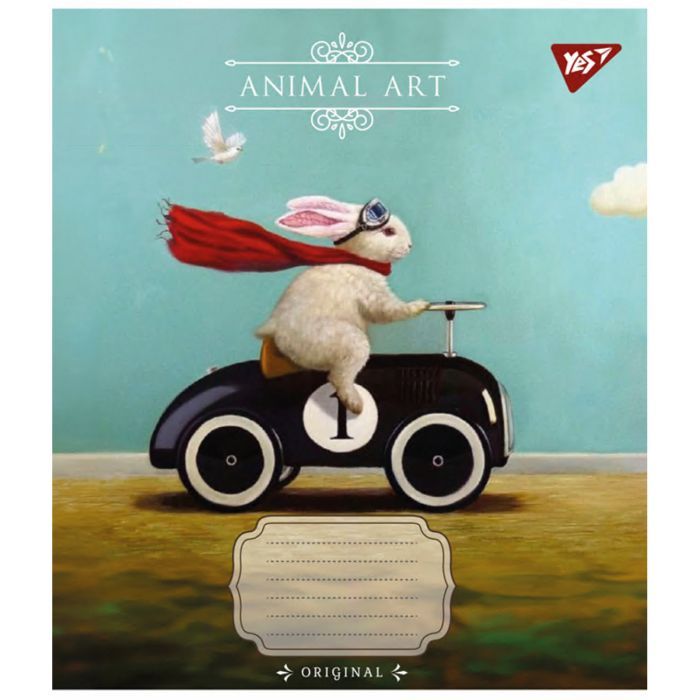 Зошит Yes Animal art 24 аркушів клітинка (767010) зображення 5