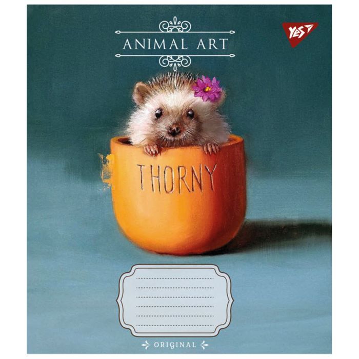 Зошит Yes Animal art 24 аркушів клітинка (767010) зображення 6