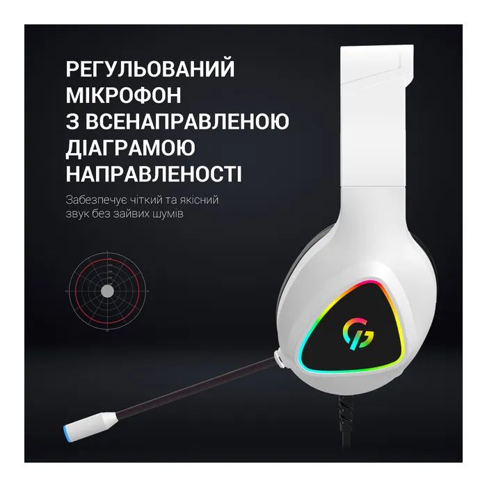Наушники GamePro HS615 RGB White (HS615) изображение 10